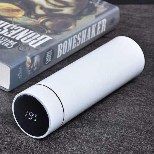 Termokop med temperatur display | 500 ml | Hvid